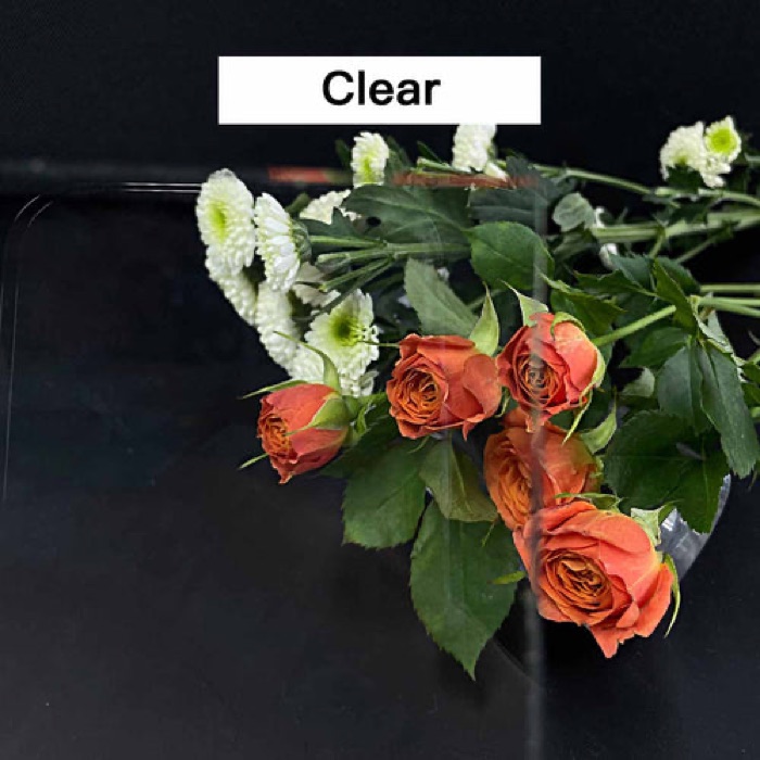 Clear glass texture