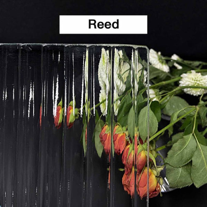 Reed glass texture